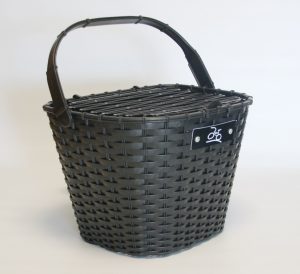 Groziņš priekšā, plastmasas, melns A258