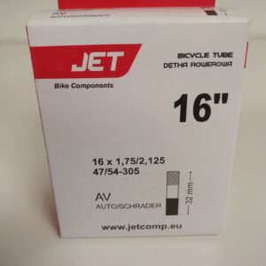 Velosipēda kamera JET Tube 16"x1,75/2,125 AV-32mm D148
