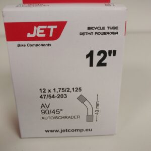 Велосипедная камера JET Tube 12"x1,75/2,125 AV-40mm 90/45° D175